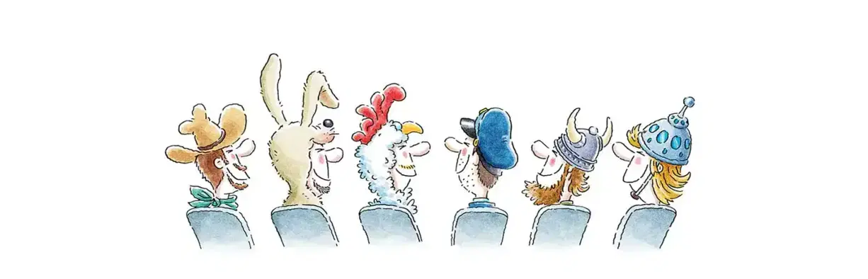 Illustration des personnages de Red Bull Vél'Eau